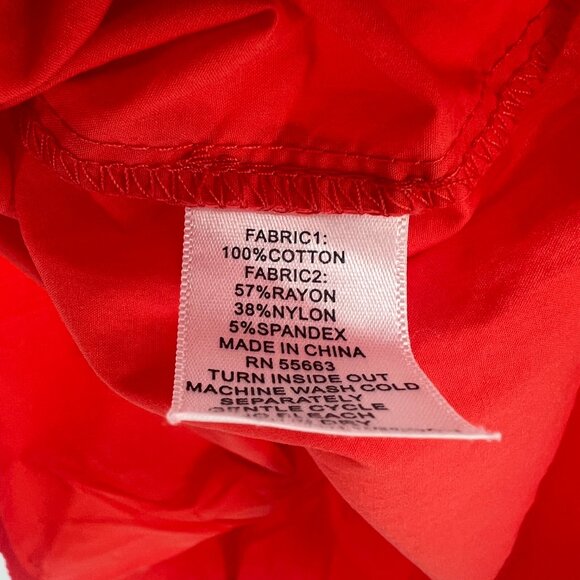 Cynthia Rowley Red Jersey Tiered Mini Dress Women's Size XS - Picture 6 of 6